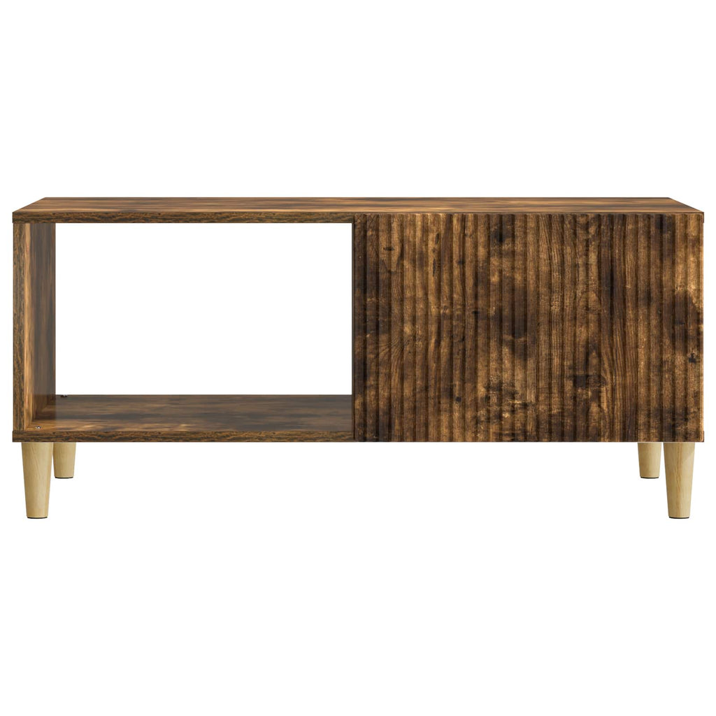 vidaXL Stolik kawowy Dąb wędzony 90 x 50 x 40 cm Drewno inżynieryjne