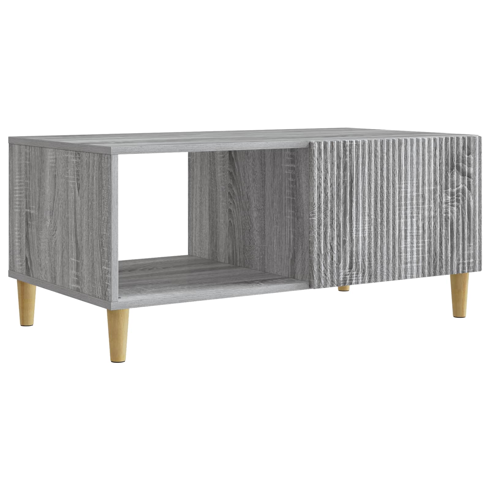 vidaXL Stolik kawowy Szary Sonoma 90 x 50 x 40 cm Drewno inżynieryjne