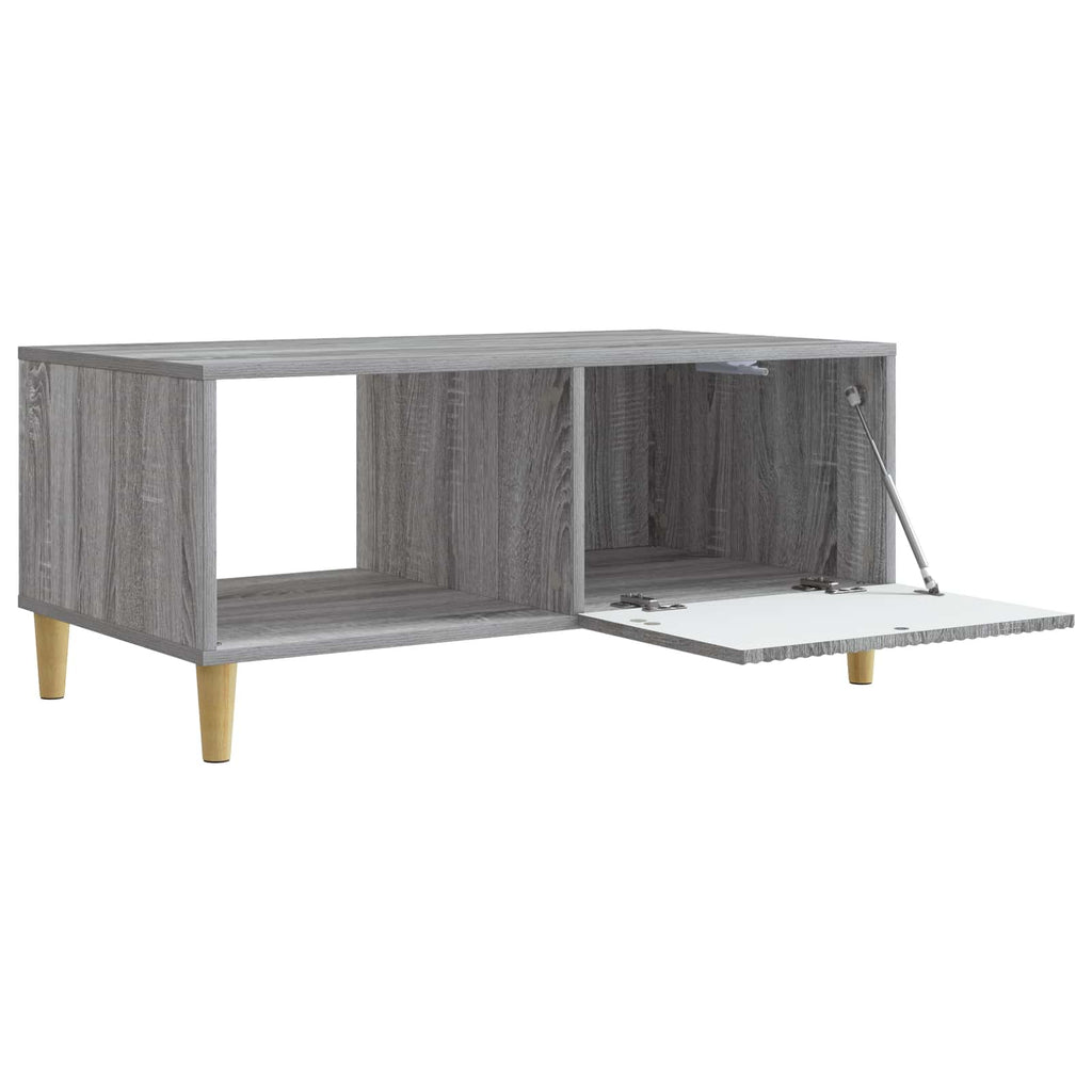 vidaXL Stolik kawowy Szary Sonoma 90 x 50 x 40 cm Drewno inżynieryjne