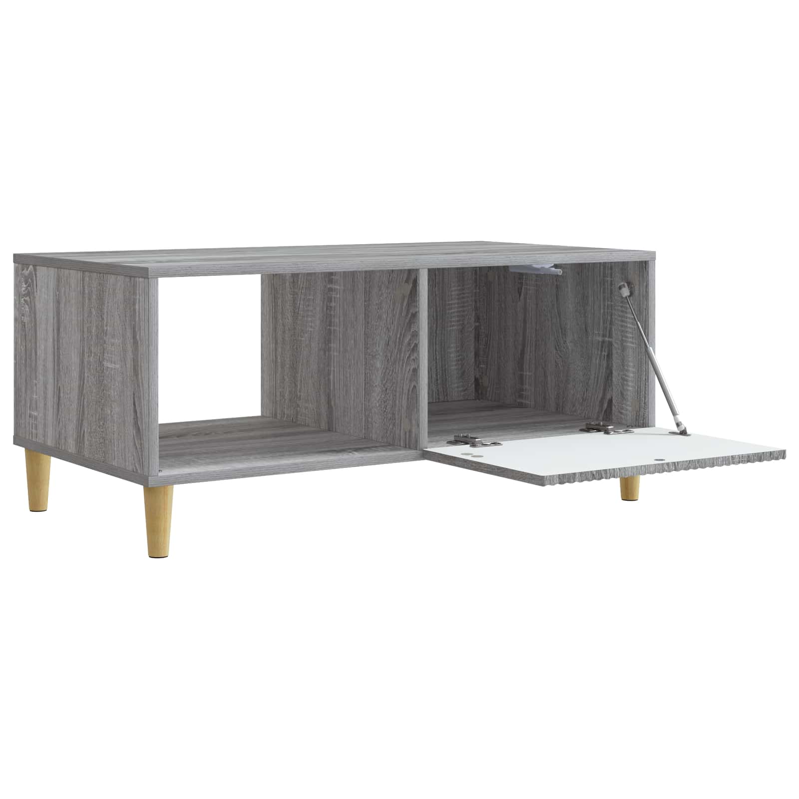 vidaXL Stolik kawowy Szary Sonoma 90 x 50 x 40 cm Drewno inżynieryjne