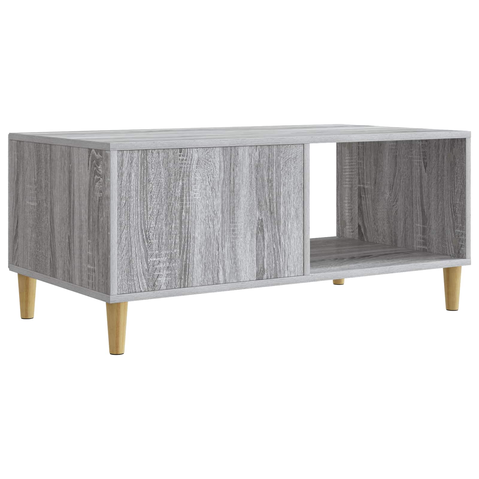 vidaXL Stolik kawowy Szary Sonoma 90 x 50 x 40 cm Drewno inżynieryjne