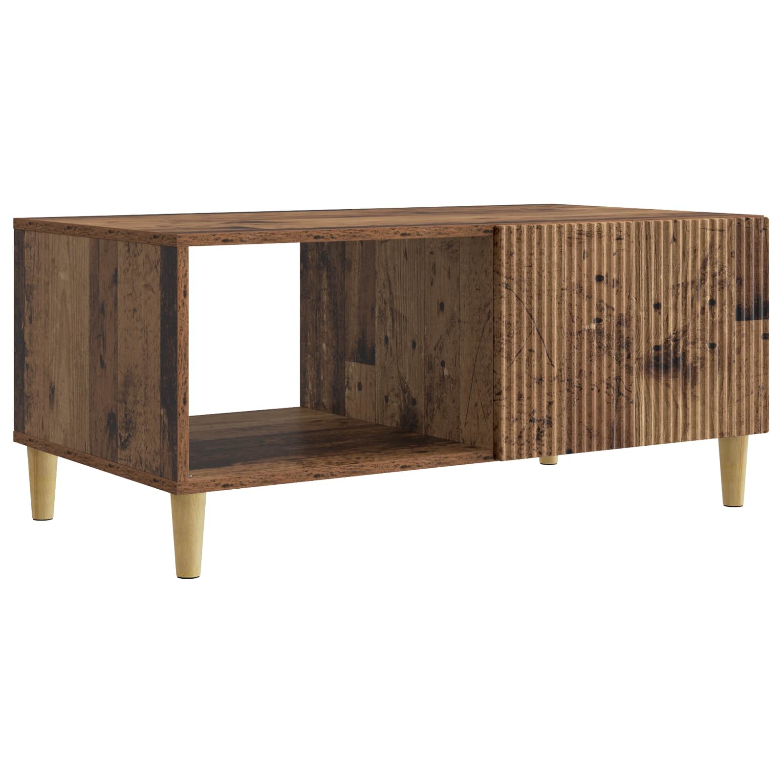 vidaXL Stolik kawowy Stare drewno 90 x 50 x 40 cm Drewno inżynieryjne