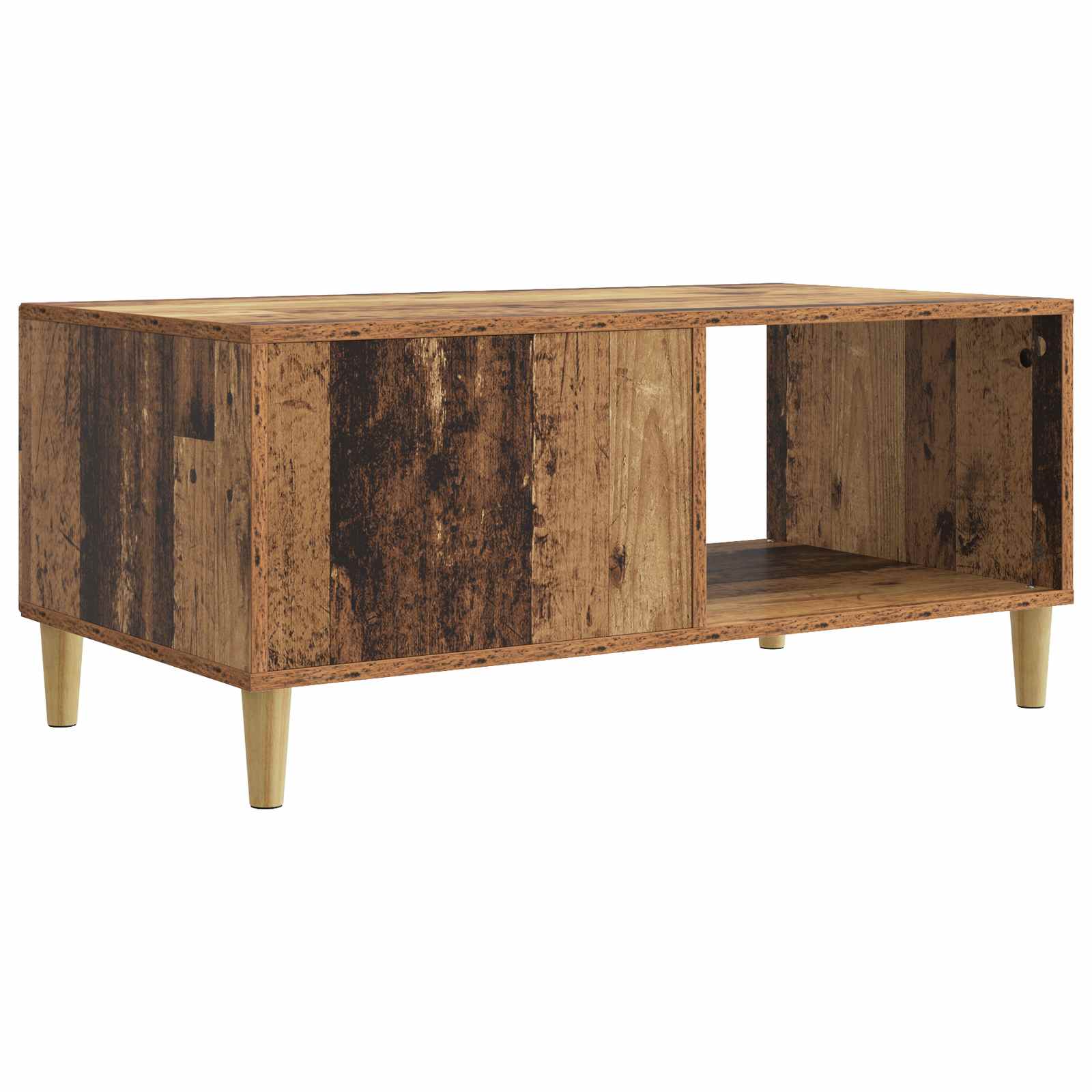 vidaXL Stolik kawowy Stare drewno 90 x 50 x 40 cm Drewno inżynieryjne