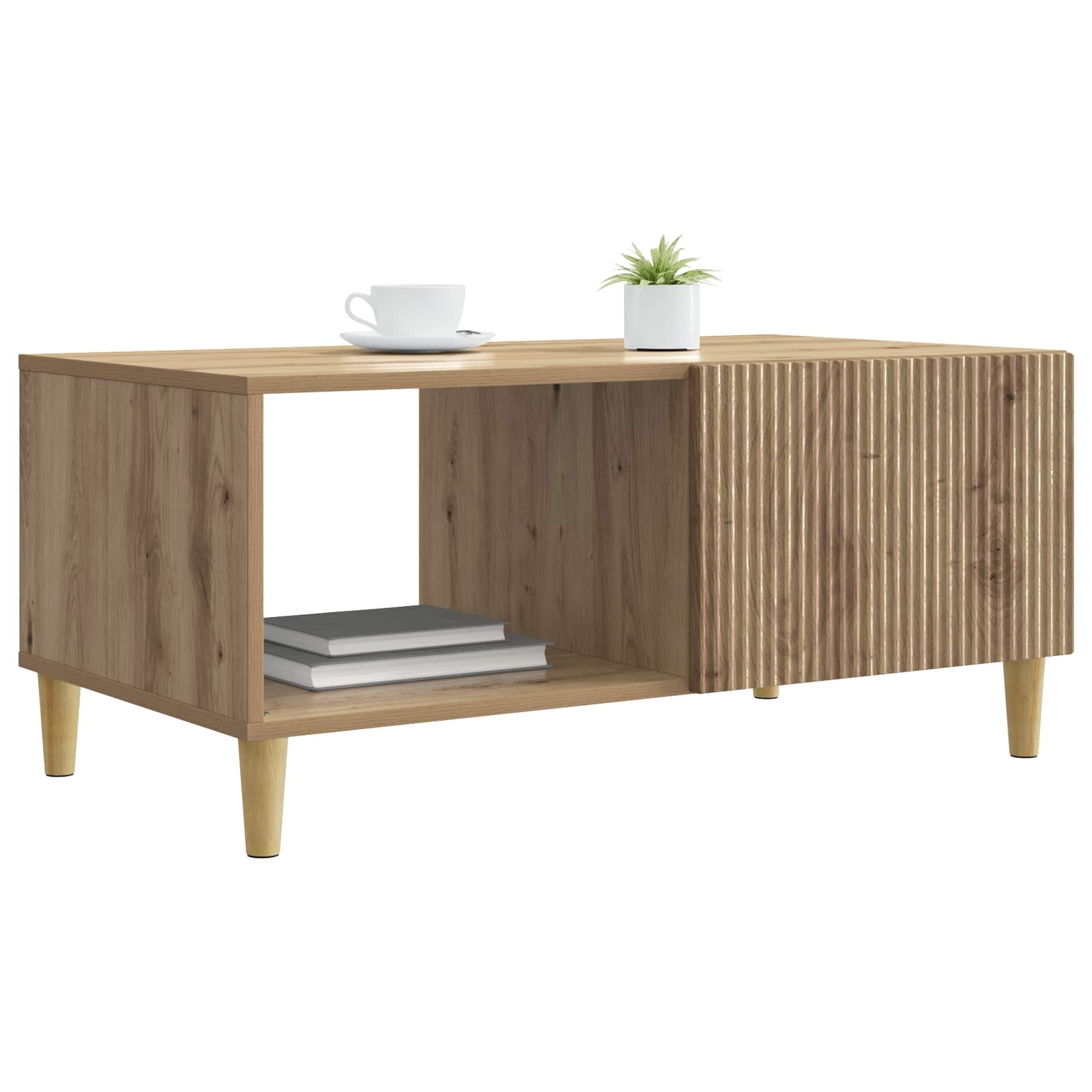 vidaXL Stolik kawowy Dąb artisan 90 x 50 x 40 cm Drewno inżynieryjne