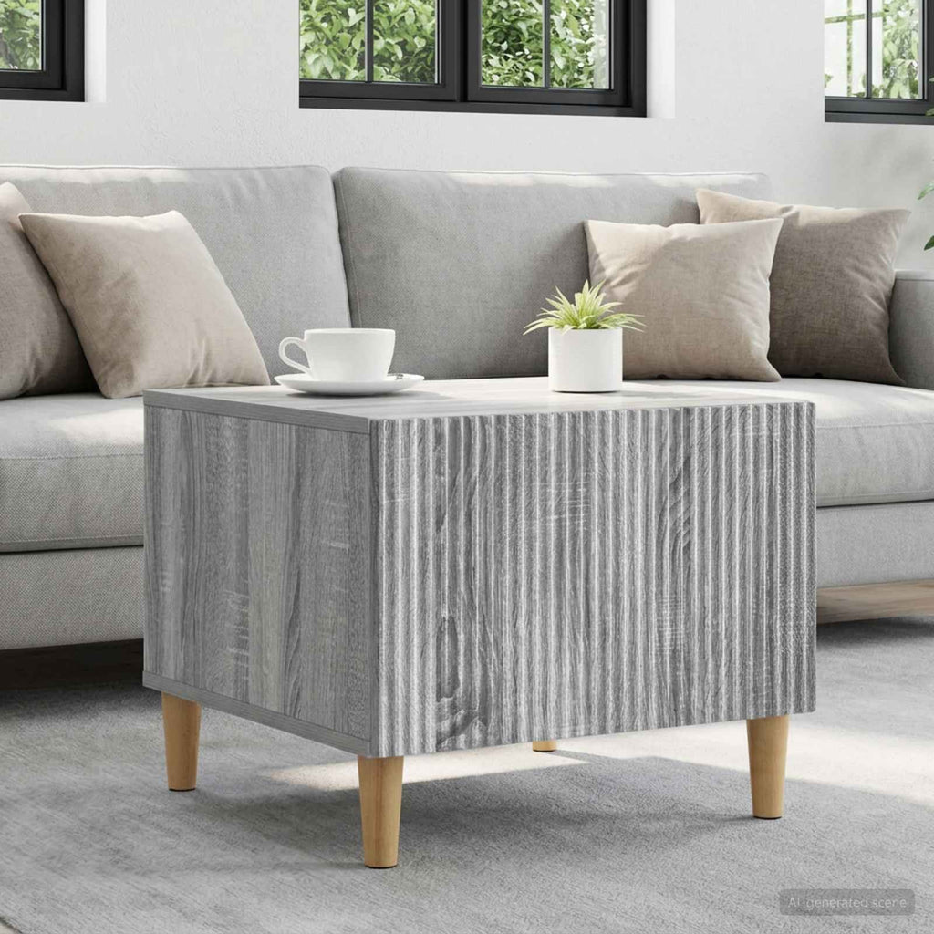 vidaXL Stolik kawowy Szary Sonoma 49 x 50 x 40 cm Drewno inżynieryjne