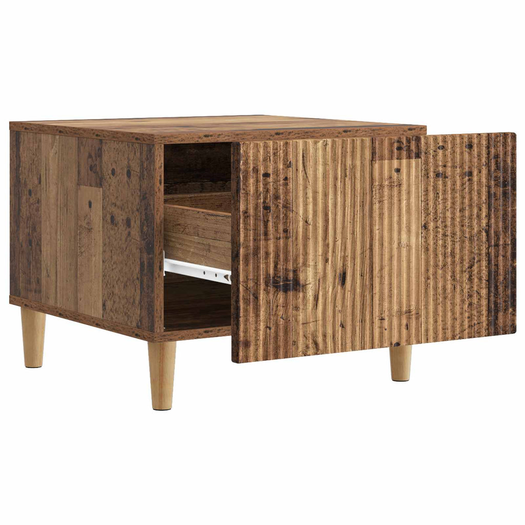 vidaXL Stolik kawowy Stare drewno 49 x 50 x 40 cm Drewno inżynieryjne