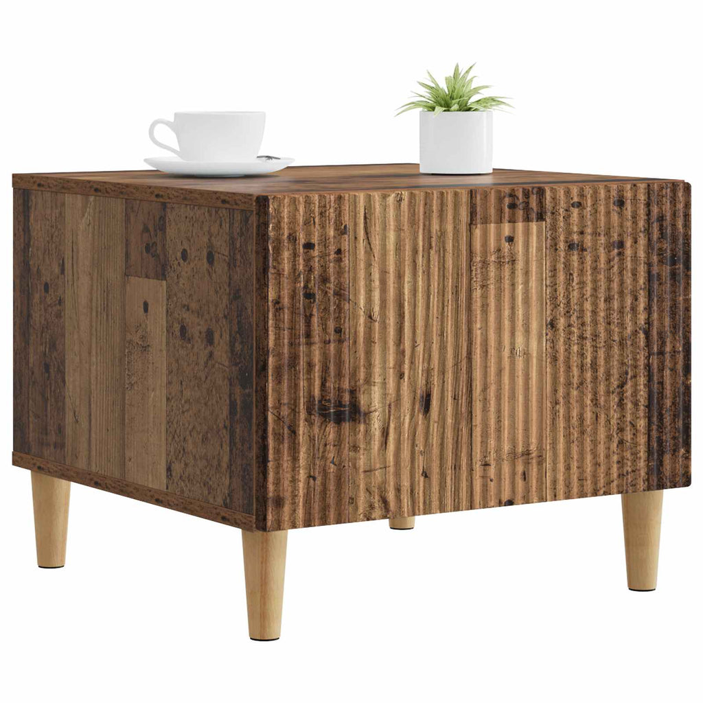 vidaXL Stolik kawowy Stare drewno 49 x 50 x 40 cm Drewno inżynieryjne
