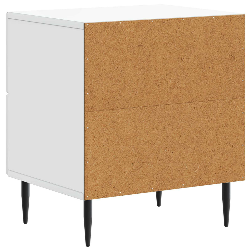 vidaXL Szafka Nocna z szufladą 2 pcs Biały 43 x 34,5 x 47,5 cm