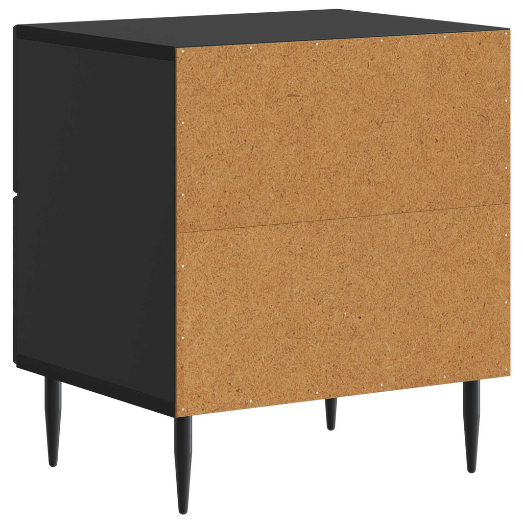 vidaXL Szafka Nocna Czarny 43 x 34,5 x 47,5 cm Drewno inżynieryjne