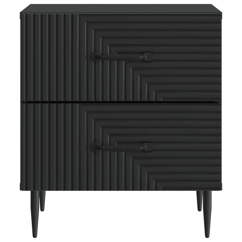 vidaXL Szafka Nocna Czarny 43 x 34,5 x 47,5 cm Drewno inżynieryjne
