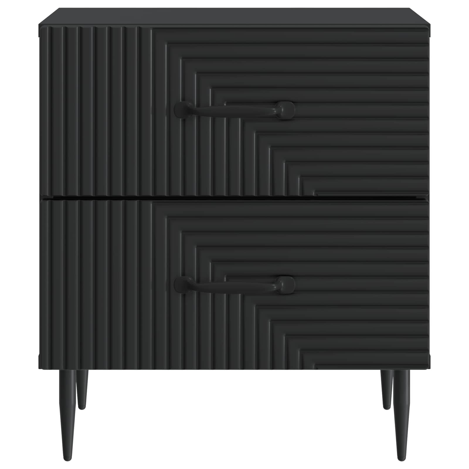 vidaXL Szafka Nocna Czarny 43 x 34,5 x 47,5 cm Drewno inżynieryjne