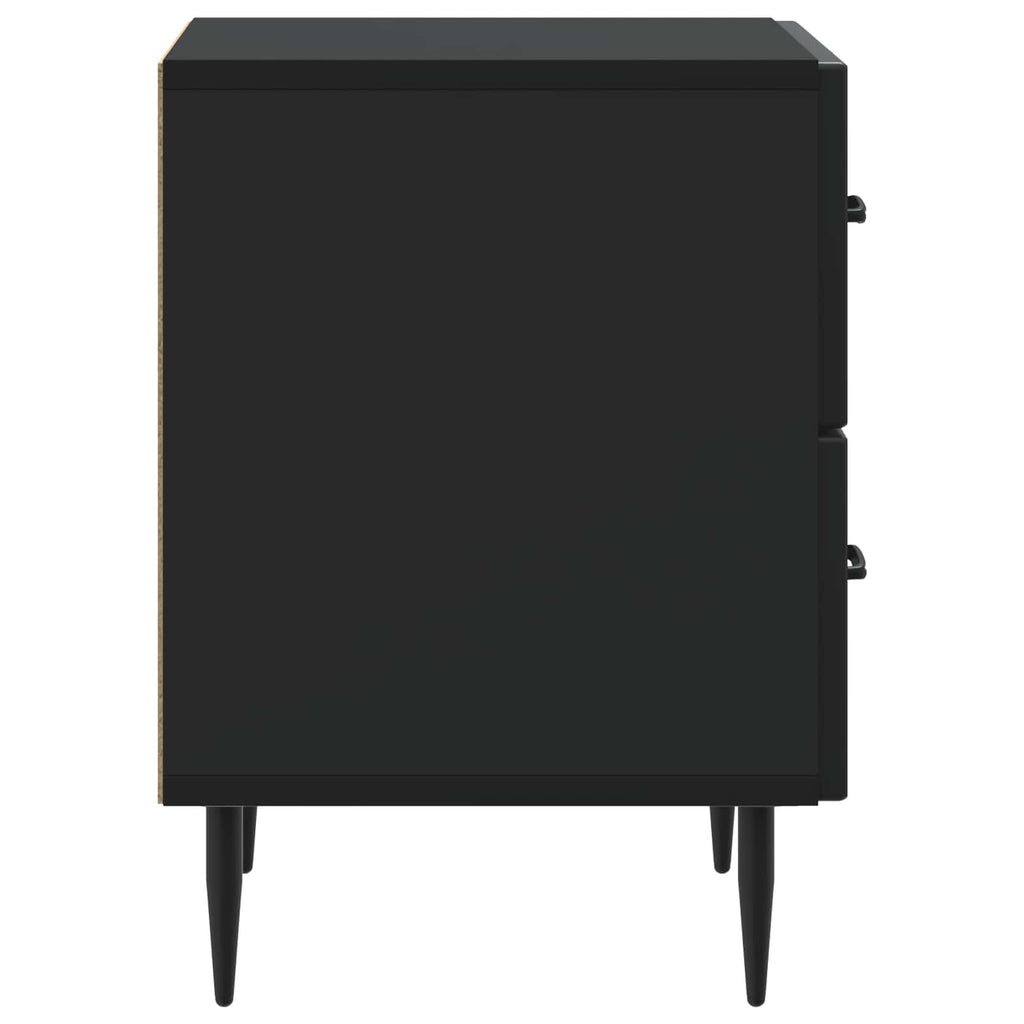 vidaXL Szafka Nocna Czarny 43 x 34,5 x 47,5 cm Drewno inżynieryjne