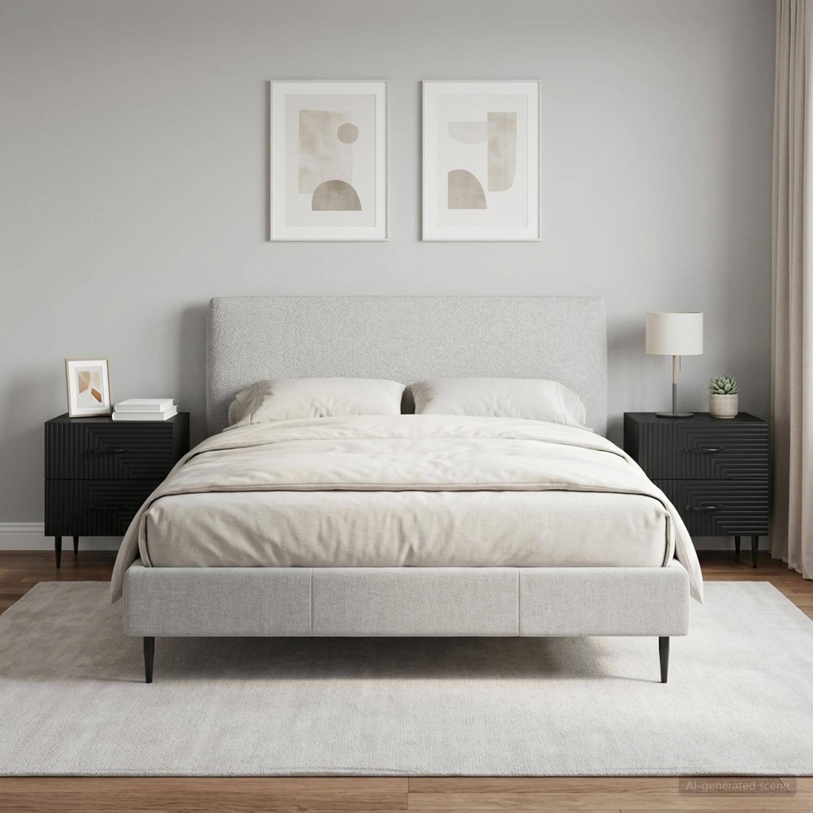 vidaXL Szafka Nocna 2 szt. Czarny 43 x 34,5 x 47,5 cm