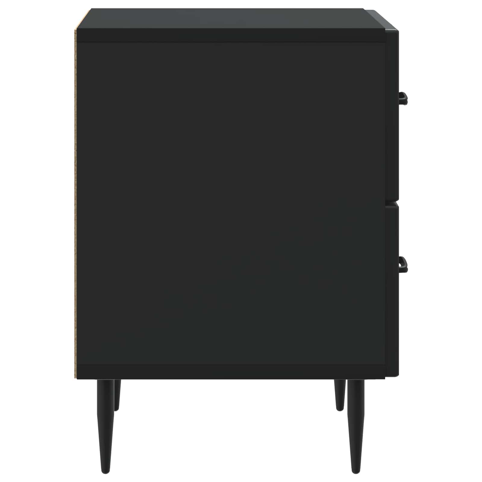 vidaXL Szafka Nocna z szufladą 2 pcs Czarny 43 x 34,5 x 47,5 cm