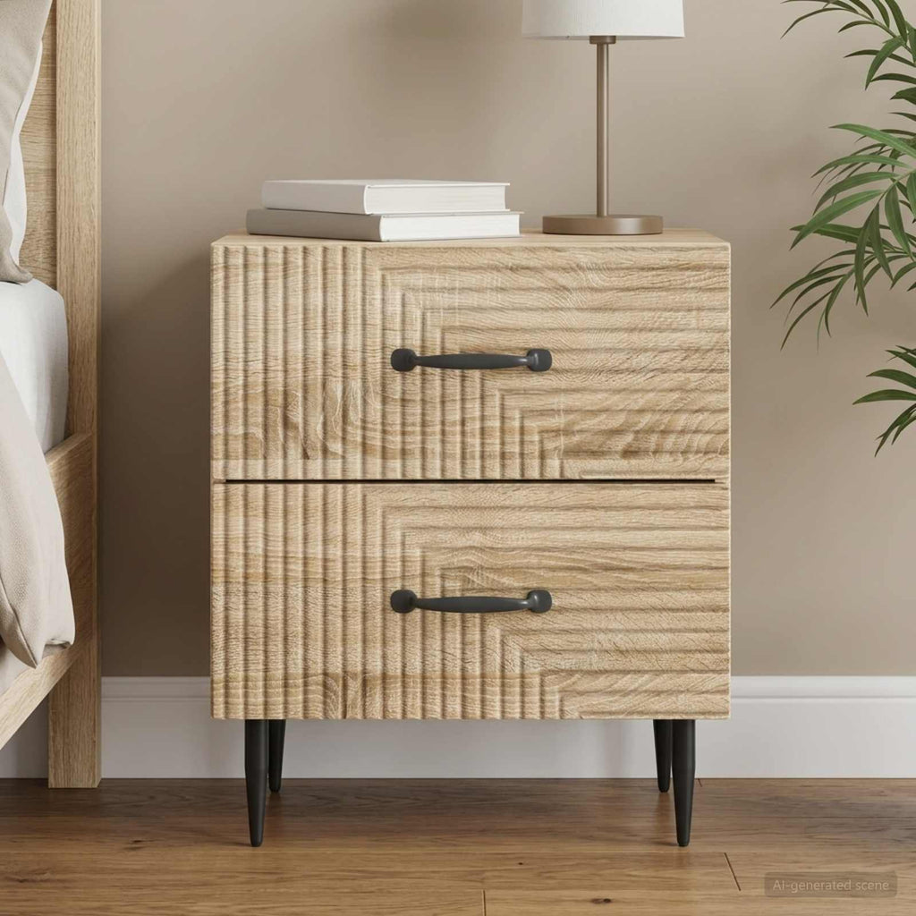 vidaXL Szafka Nocna dąb Sonoma 43 x 34,5 x 47,5 cm Drewno inżynieryjne