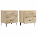 vidaXL Szafka Nocna z szufladą 2 pcs dąb Sonoma 43 x 34,5 x 47,5 cm