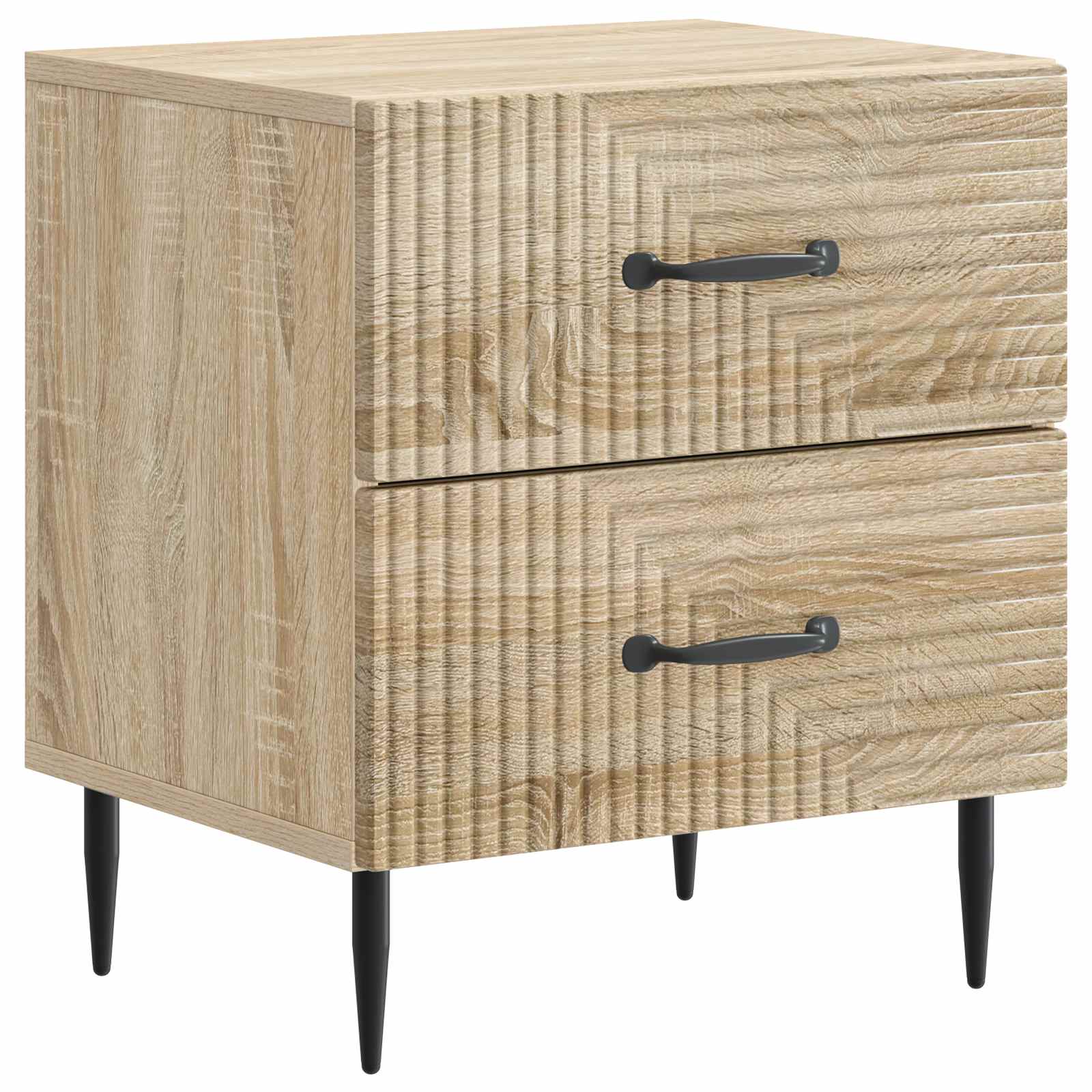 vidaXL Szafka Nocna z szufladą 2 pcs dąb Sonoma 43 x 34,5 x 47,5 cm