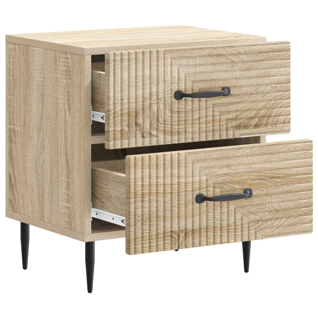 vidaXL Szafka Nocna z szufladą 2 pcs dąb Sonoma 43 x 34,5 x 47,5 cm