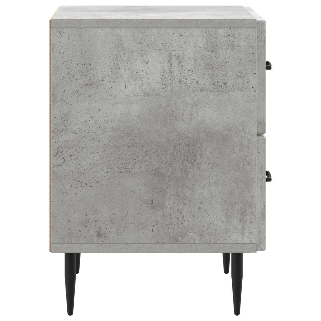 vidaXL Szafka Nocna 2 pcs Betonowy szary 43 x 34,5 x 47,5 cm