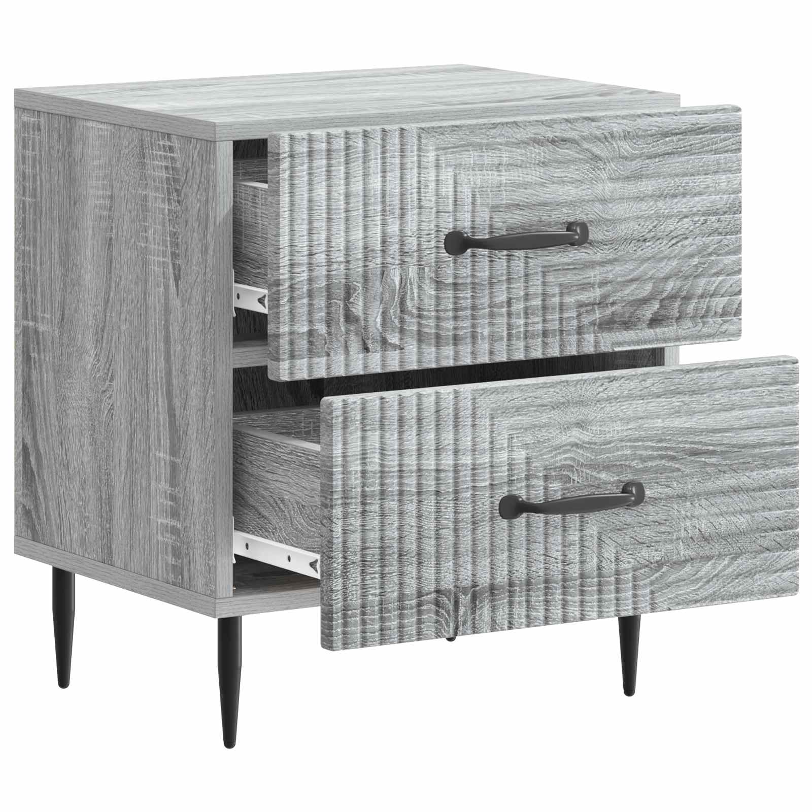 vidaXL Szafka Nocna z szufladą Szary Sonoma 43 x 34,5 x 47,5 cm