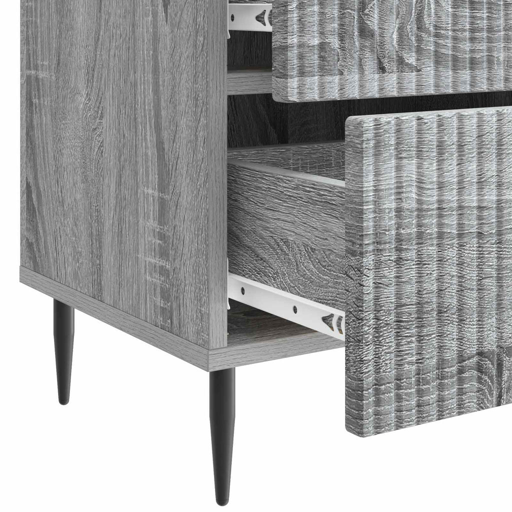 vidaXL Szafka Nocna z szufladą 2 pcs Szary Sonoma 43 x 34,5 x 47,5 cm