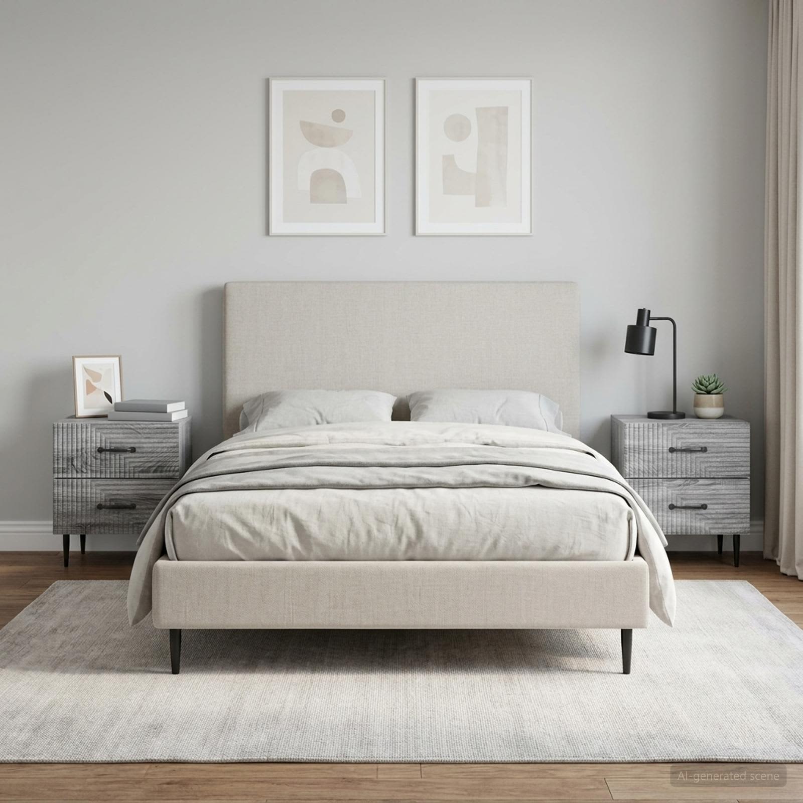 vidaXL Szafka Nocna 2 szt. Szary Sonoma 43 x 34,5 x 47,5 cm