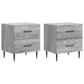 vidaXL Szafka Nocna z szufladą 2 pcs Szary Sonoma 43 x 34,5 x 47,5 cm