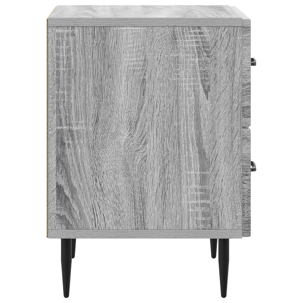 vidaXL Szafka Nocna z szufladą 2 pcs Szary Sonoma 43 x 34,5 x 47,5 cm