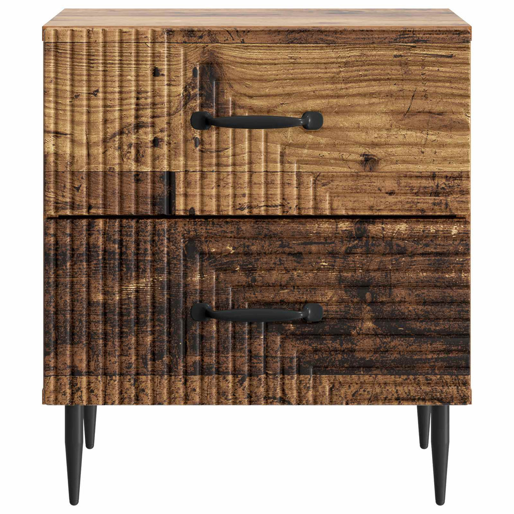 vidaXL Szafka Nocna z szufladą Stare drewno 43 x 34,5 x 47,5 cm