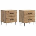 vidaXL Szafka Nocna z szufladą 2 pcs Dąb artisan 43 x 34,5 x 47,5 cm