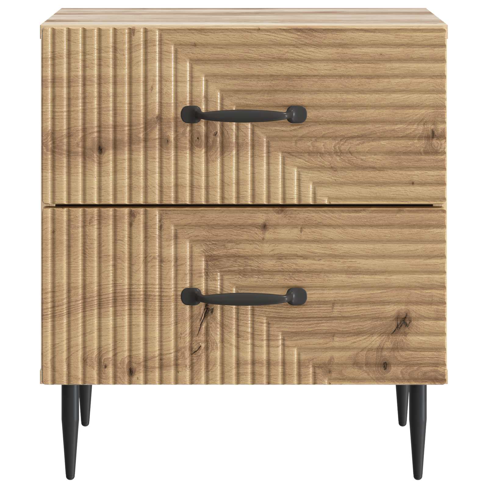 vidaXL Szafka Nocna z szufladą 2 pcs Dąb artisan 43 x 34,5 x 47,5 cm