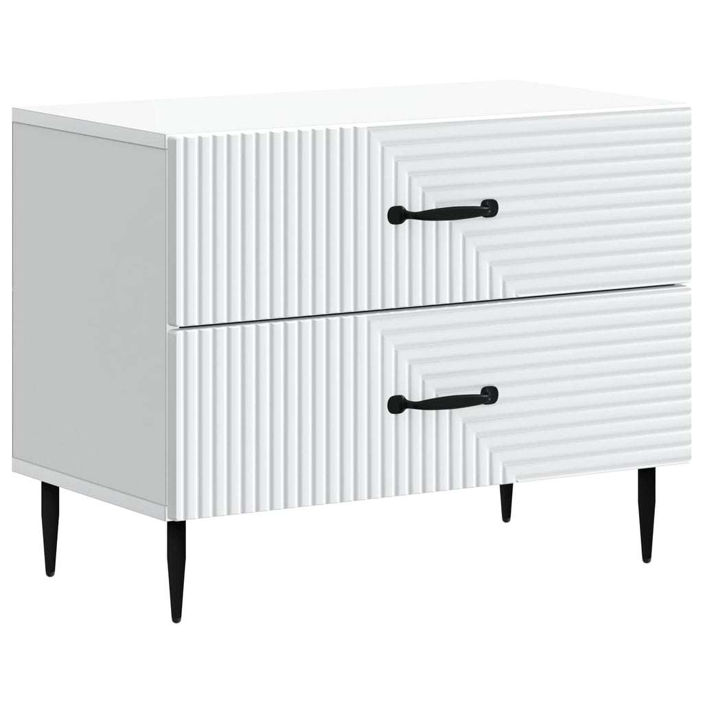 vidaXL Szafka Nocna Biały 62 x 34,5 x 47,5 cm Drewno inżynieryjne