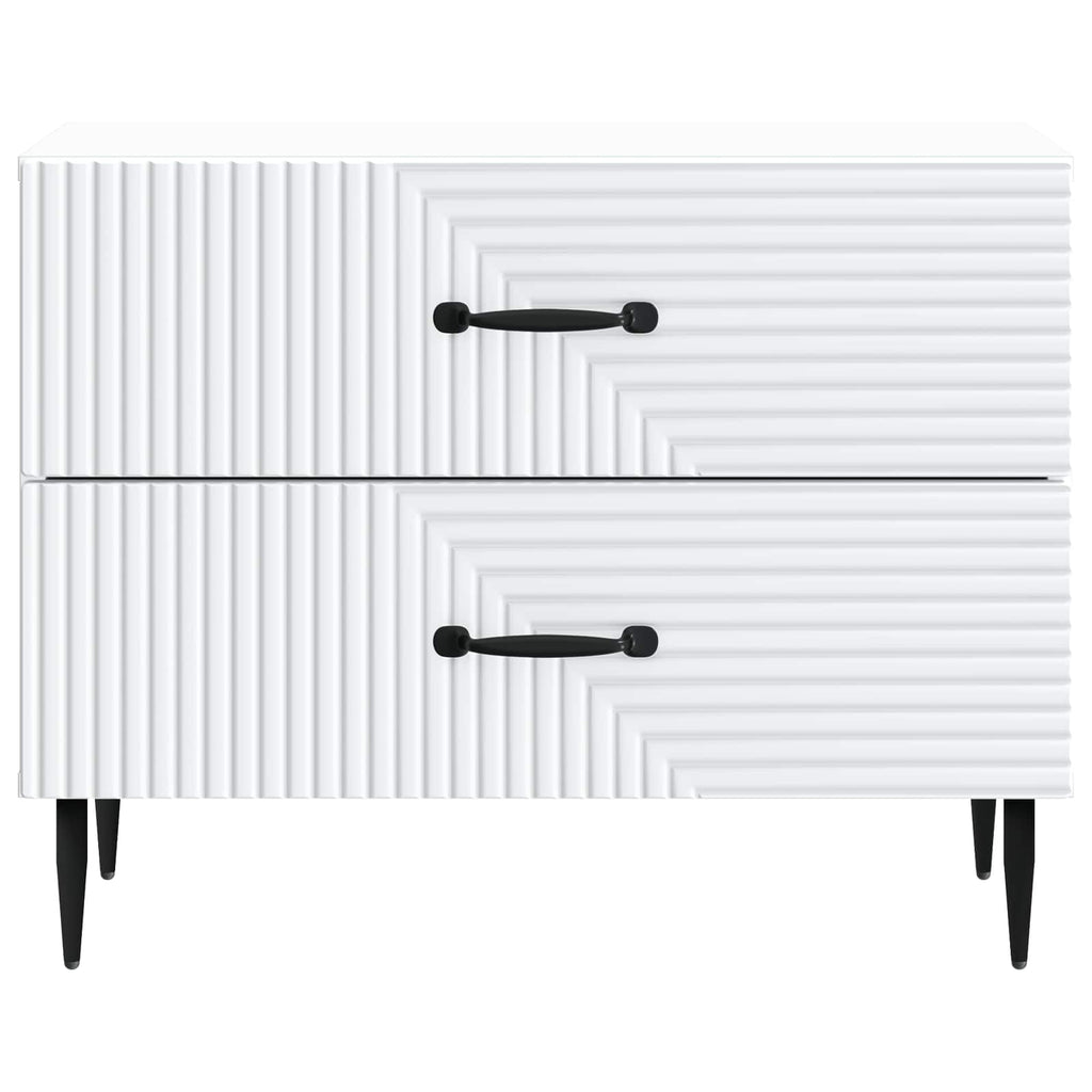 vidaXL Szafka Nocna Biały 62 x 34,5 x 47,5 cm Drewno inżynieryjne
