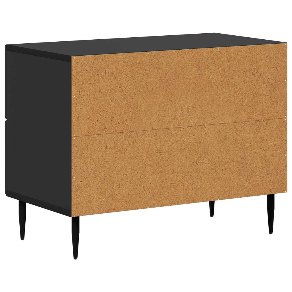 vidaXL Szafka Nocna Czarny 62 x 34,5 x 47,5 cm Drewno inżynieryjne