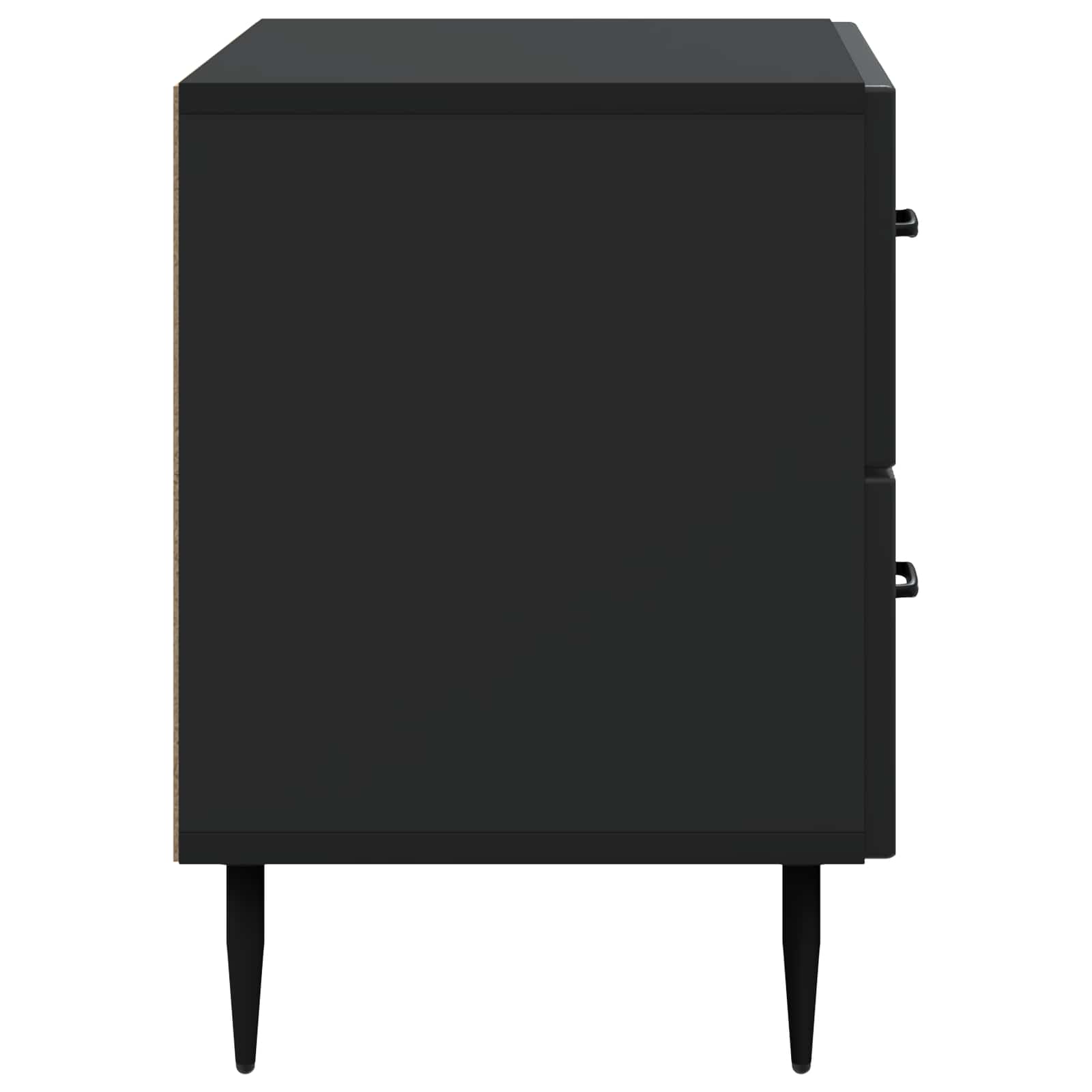 vidaXL Szafka Nocna Czarny 62 x 34,5 x 47,5 cm Drewno inżynieryjne