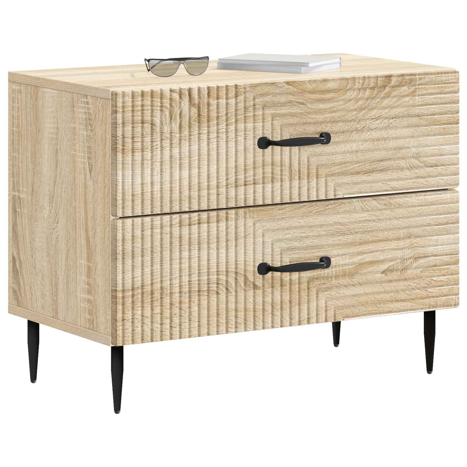 vidaXL Szafka Nocna dąb Sonoma 62 x 34,5 x 47,5 cm Drewno inżynieryjne