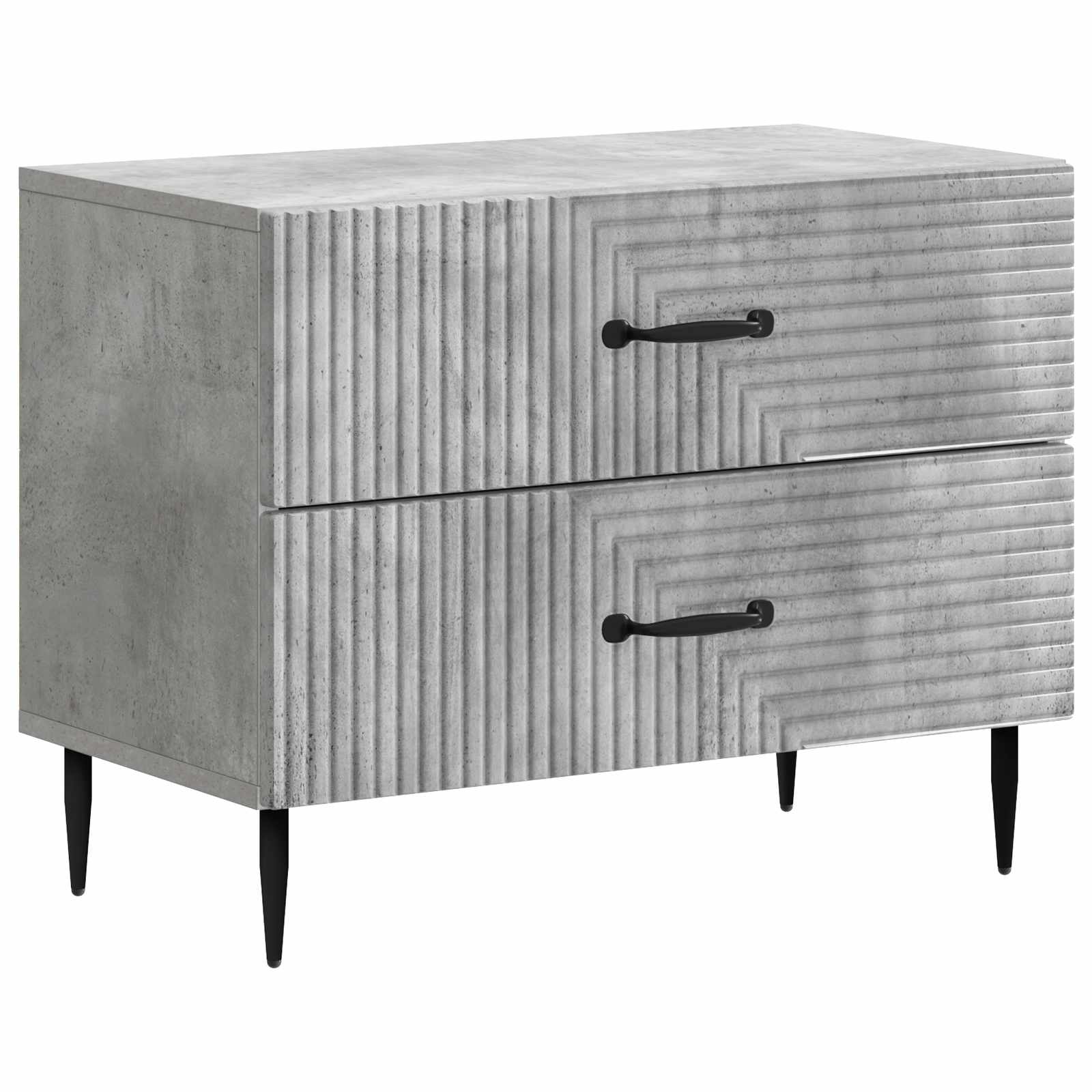 vidaXL Szafka Nocna z szufladą Betonowy szary 62 x 34,5 x 47,5 cm