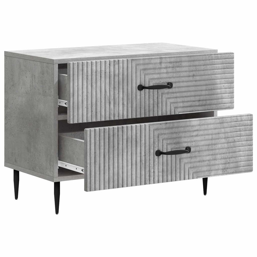 vidaXL Szafka Nocna z szufladą Betonowy szary 62 x 34,5 x 47,5 cm