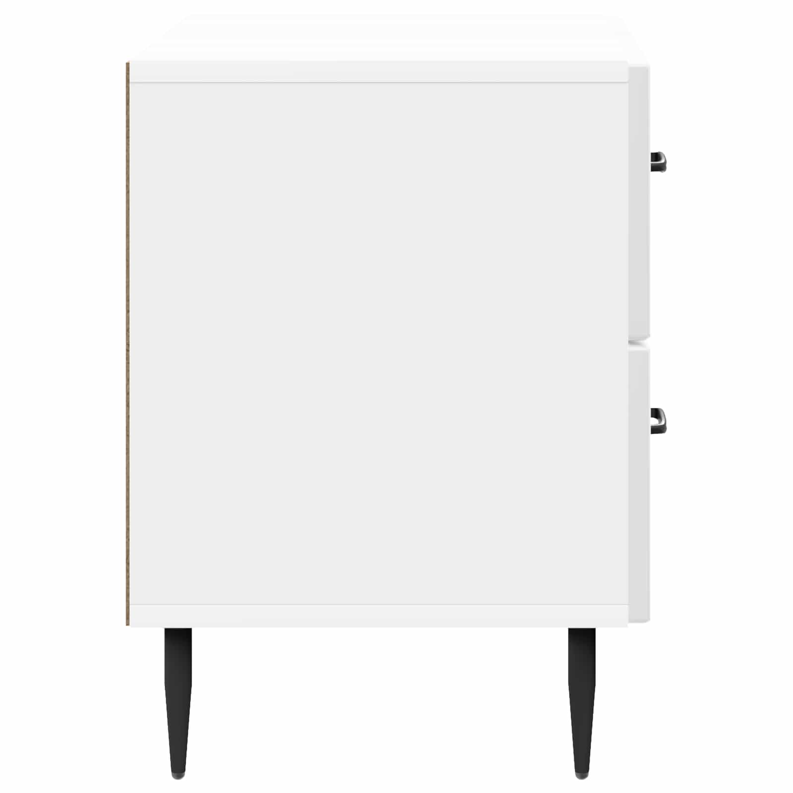 vidaXL Szafka Nocna z szufladą Biały wysoki połysk 62 x 34,5 x 47,5 cm