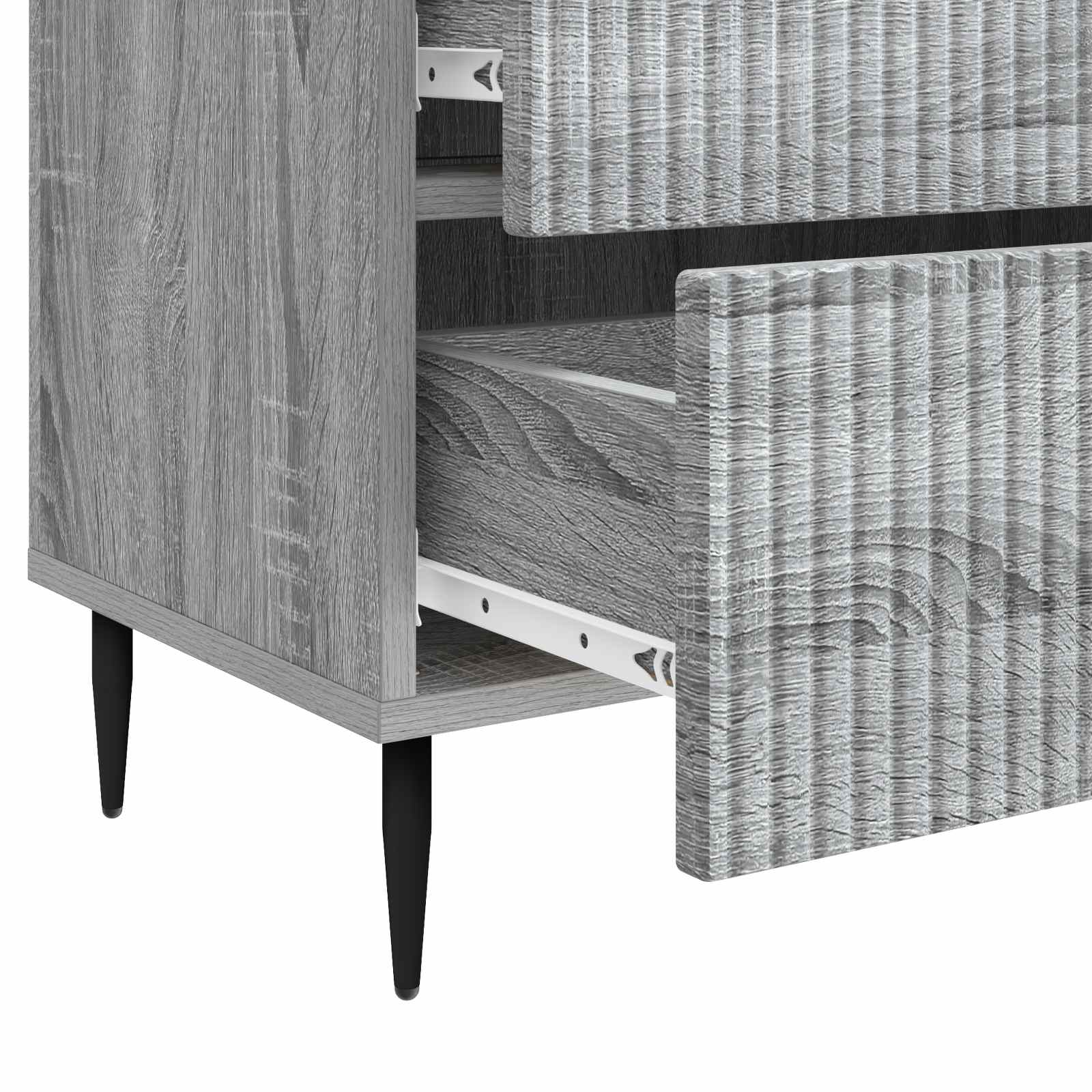 vidaXL Szafka Nocna z szufladą Szary Sonoma 62 x 34,5 x 47,5 cm