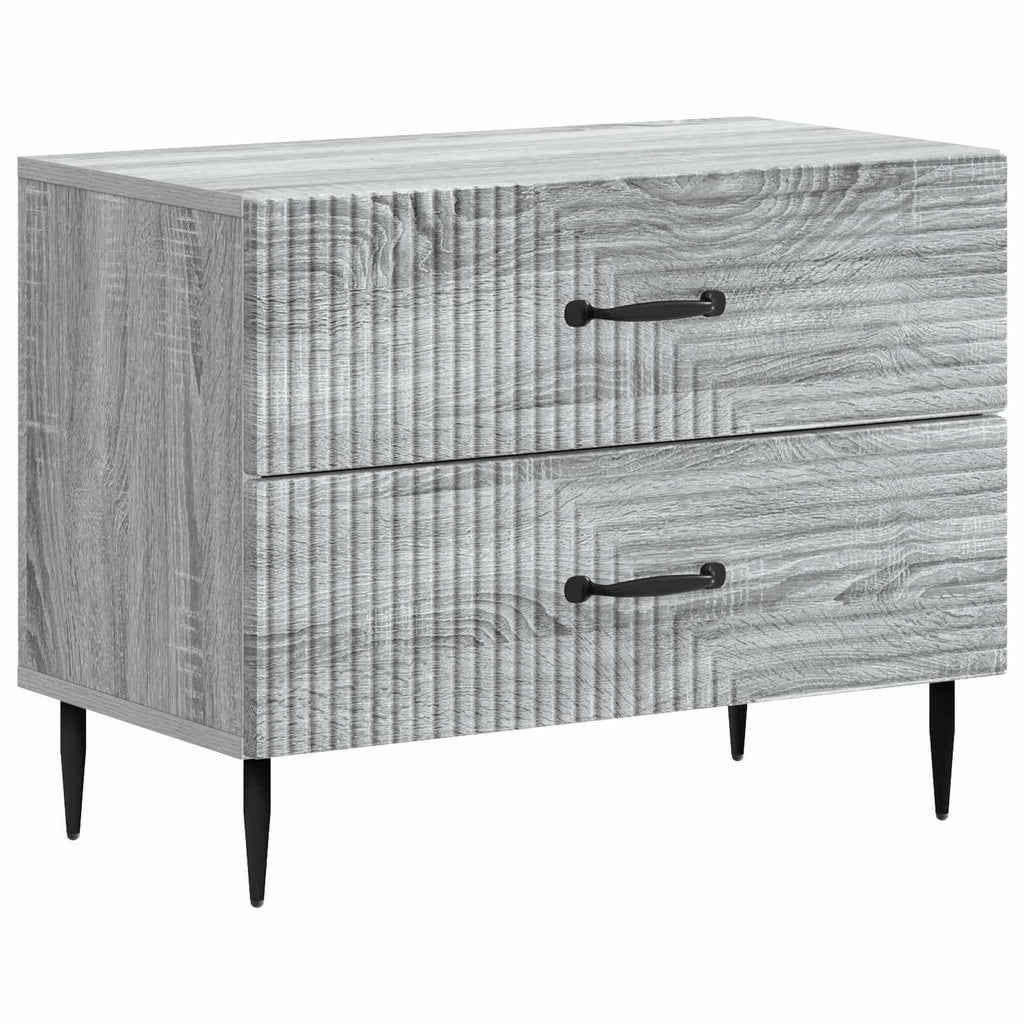 vidaXL Szafka Nocna z szufladą Szary Sonoma 62 x 34,5 x 47,5 cm