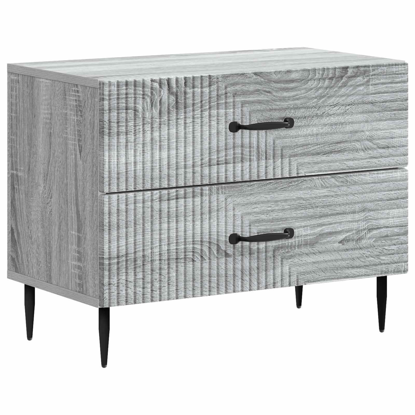 vidaXL Szafka Nocna z szufladą Szary Sonoma 62 x 34,5 x 47,5 cm