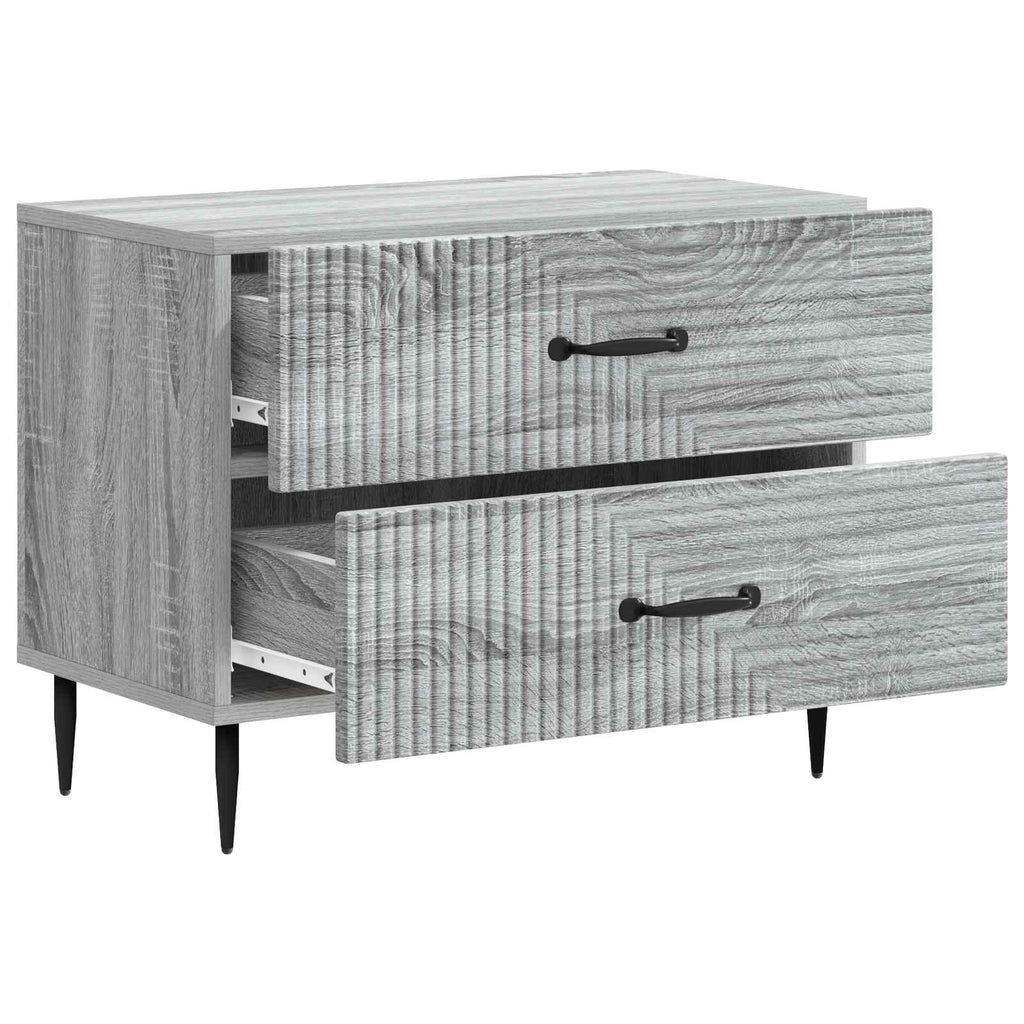 vidaXL Szafka Nocna z szufladą Szary Sonoma 62 x 34,5 x 47,5 cm