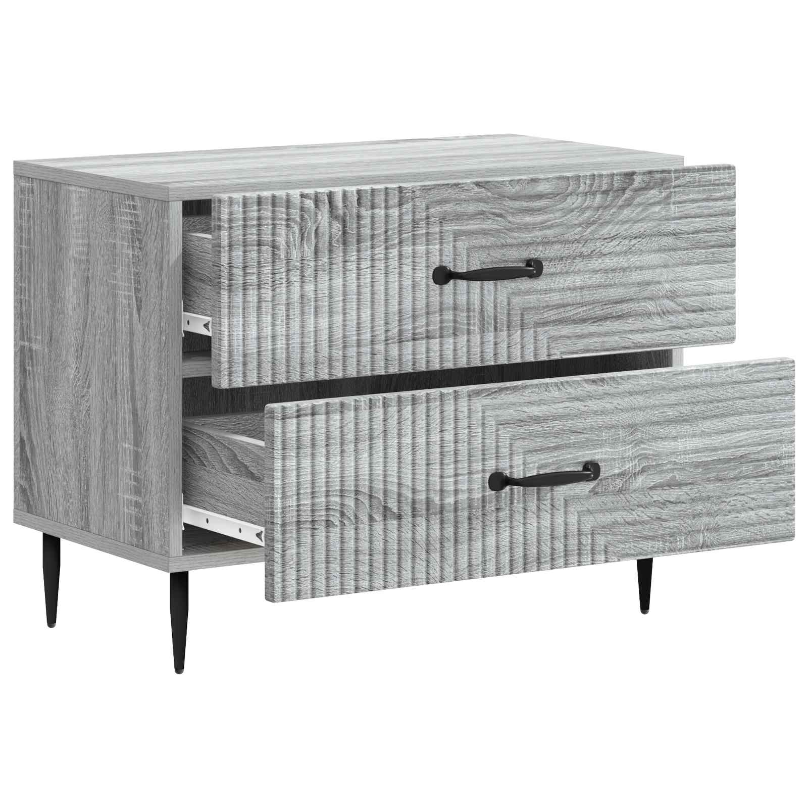vidaXL Szafka Nocna z szufladą Szary Sonoma 62 x 34,5 x 47,5 cm