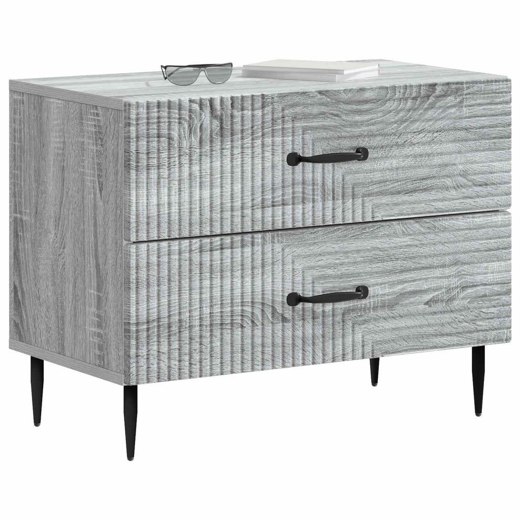 vidaXL Szafka Nocna z szufladą Szary Sonoma 62 x 34,5 x 47,5 cm