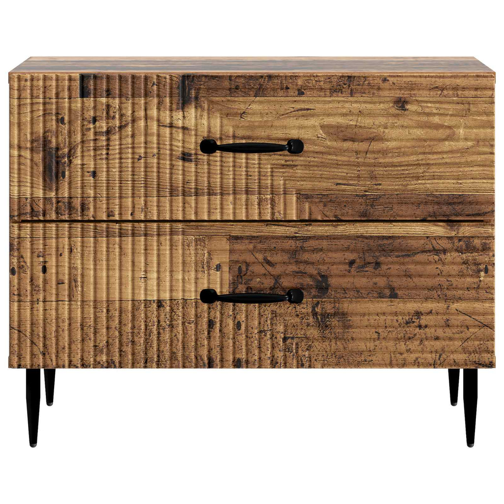 vidaXL Szafka Nocna z szufladą Stare drewno 62 x 34,5 x 47,5 cm
