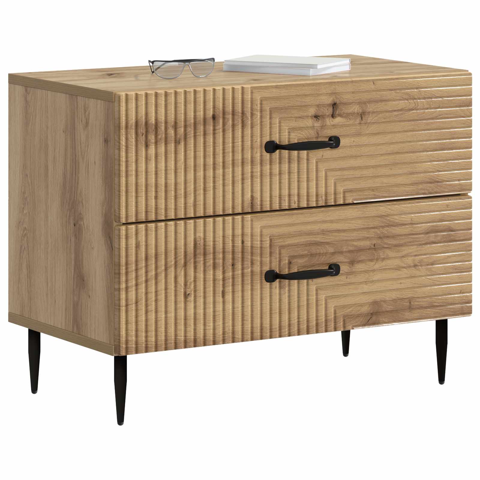 vidaXL Szafka Nocna z szufladą Dąb artisan 62 x 34,5 x 47,5 cm