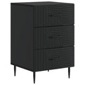 vidaXL Szafka Nocna Czarny 43 x 41 x 66,5 cm Drewno inżynieryjne