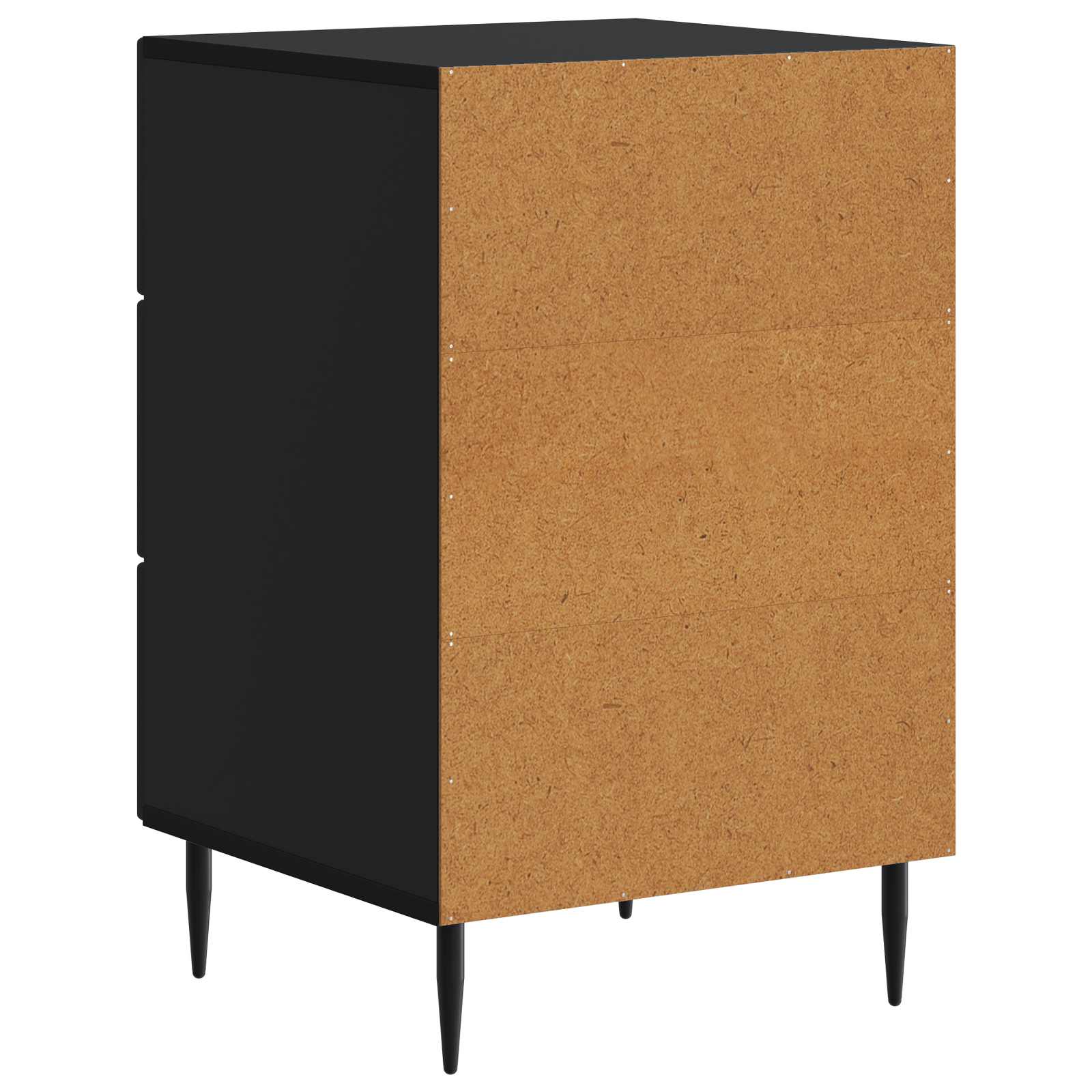 vidaXL Szafka Nocna Czarny 43 x 41 x 66,5 cm Drewno inżynieryjne