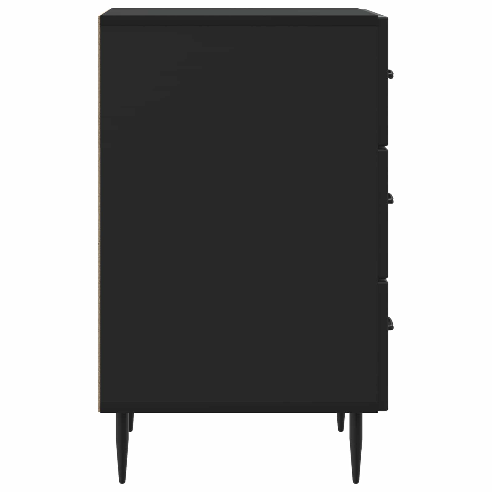 vidaXL Szafka Nocna Czarny 43 x 41 x 66,5 cm Drewno inżynieryjne